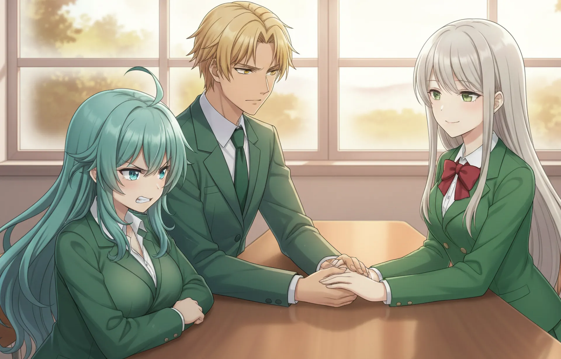 ソニアがラムリーザとユコが仲良さそうにしているのを嫉妬して怒る場面