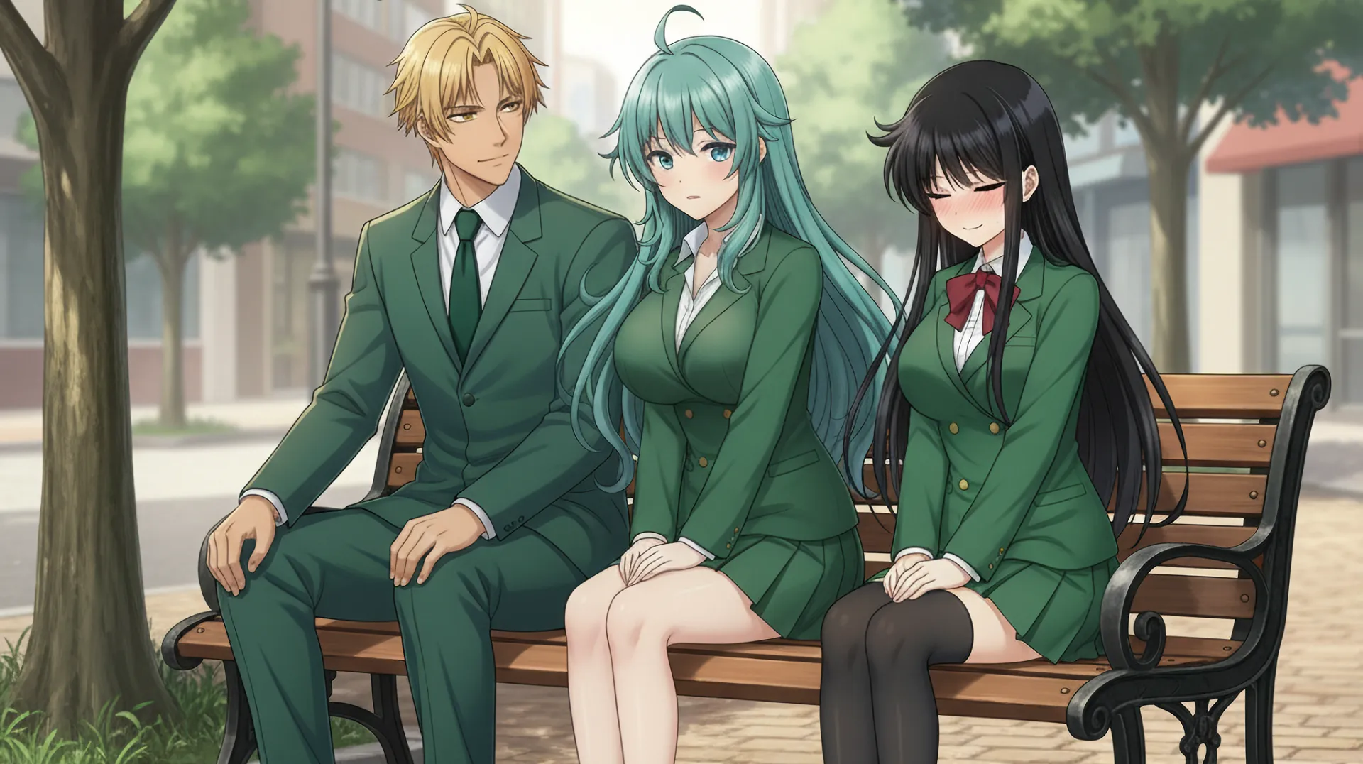 リリスはうれしそうな顔でうつむき、ソニアがなんともいえない表情で見ている場面