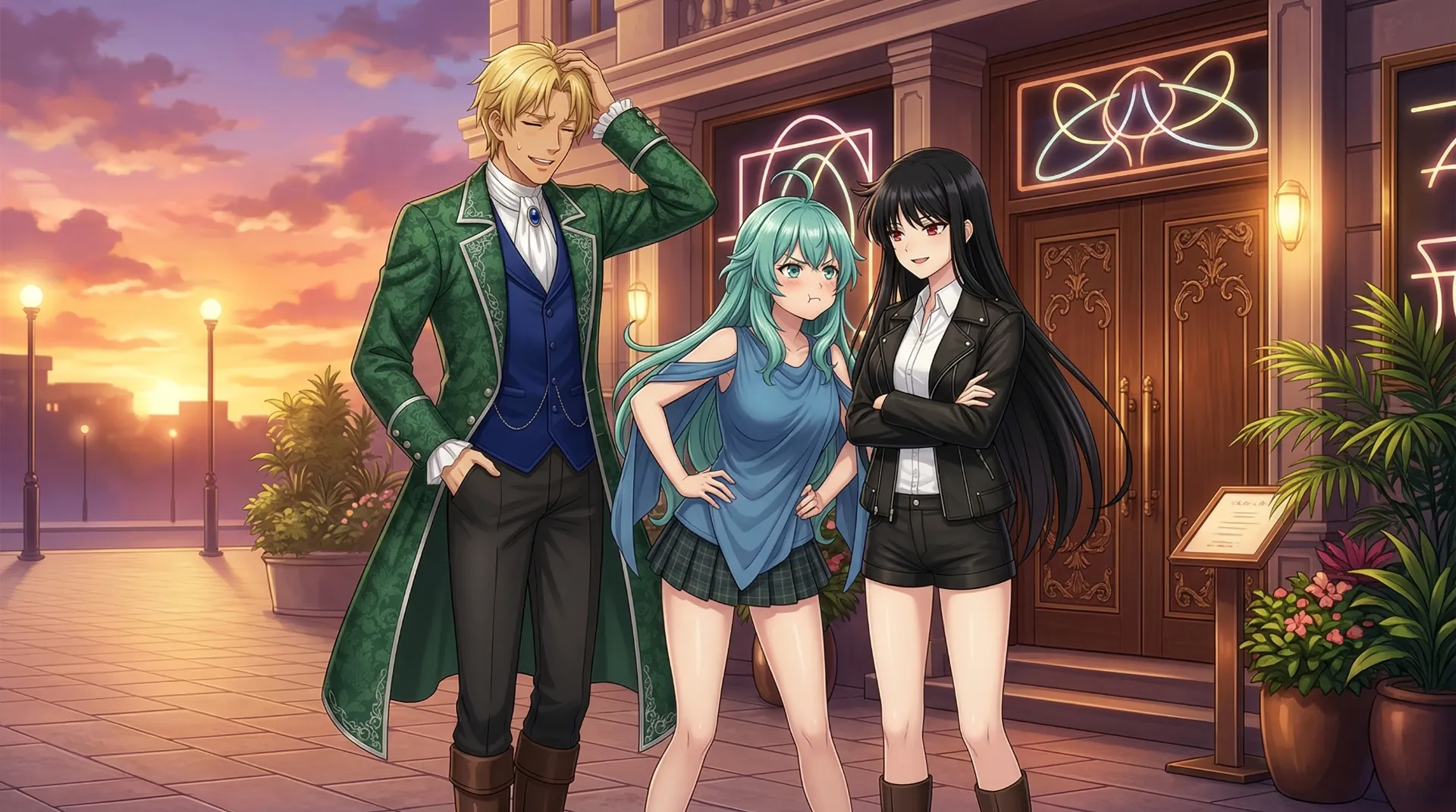 ラムリーザとリリスがいい感じになるので、間にソニアが割って入る場面