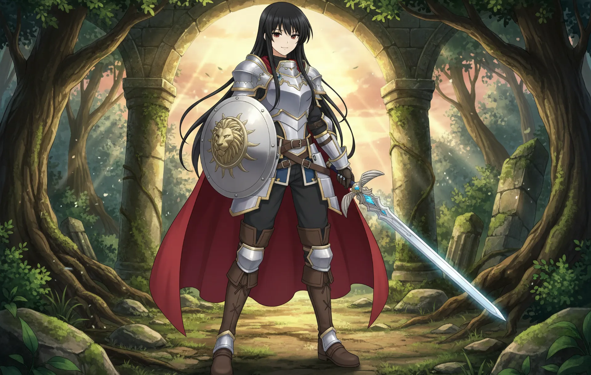 冒険者リリスが旅立つ場面