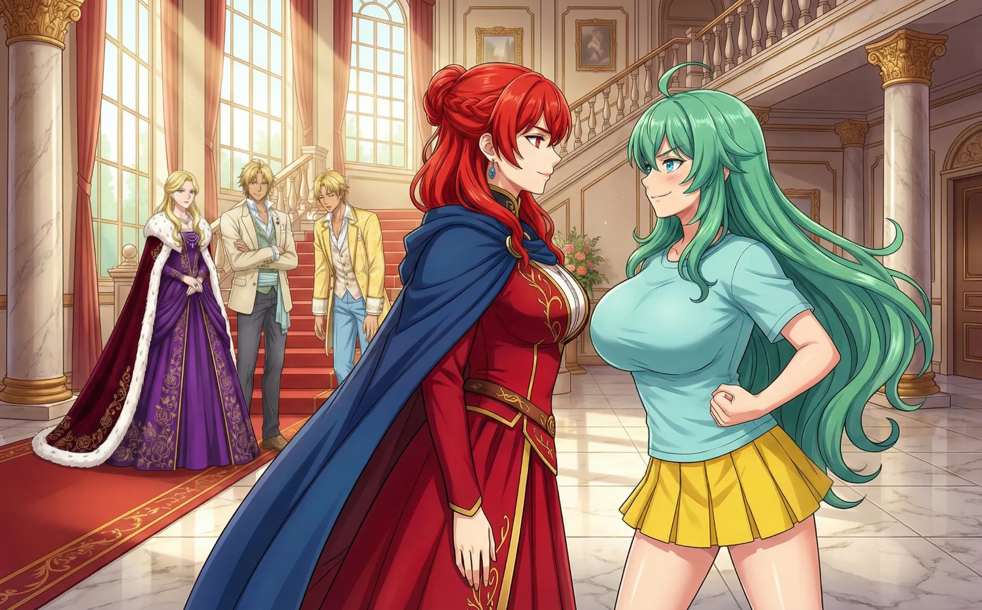 ソニアが、ラキアに張り合う場面