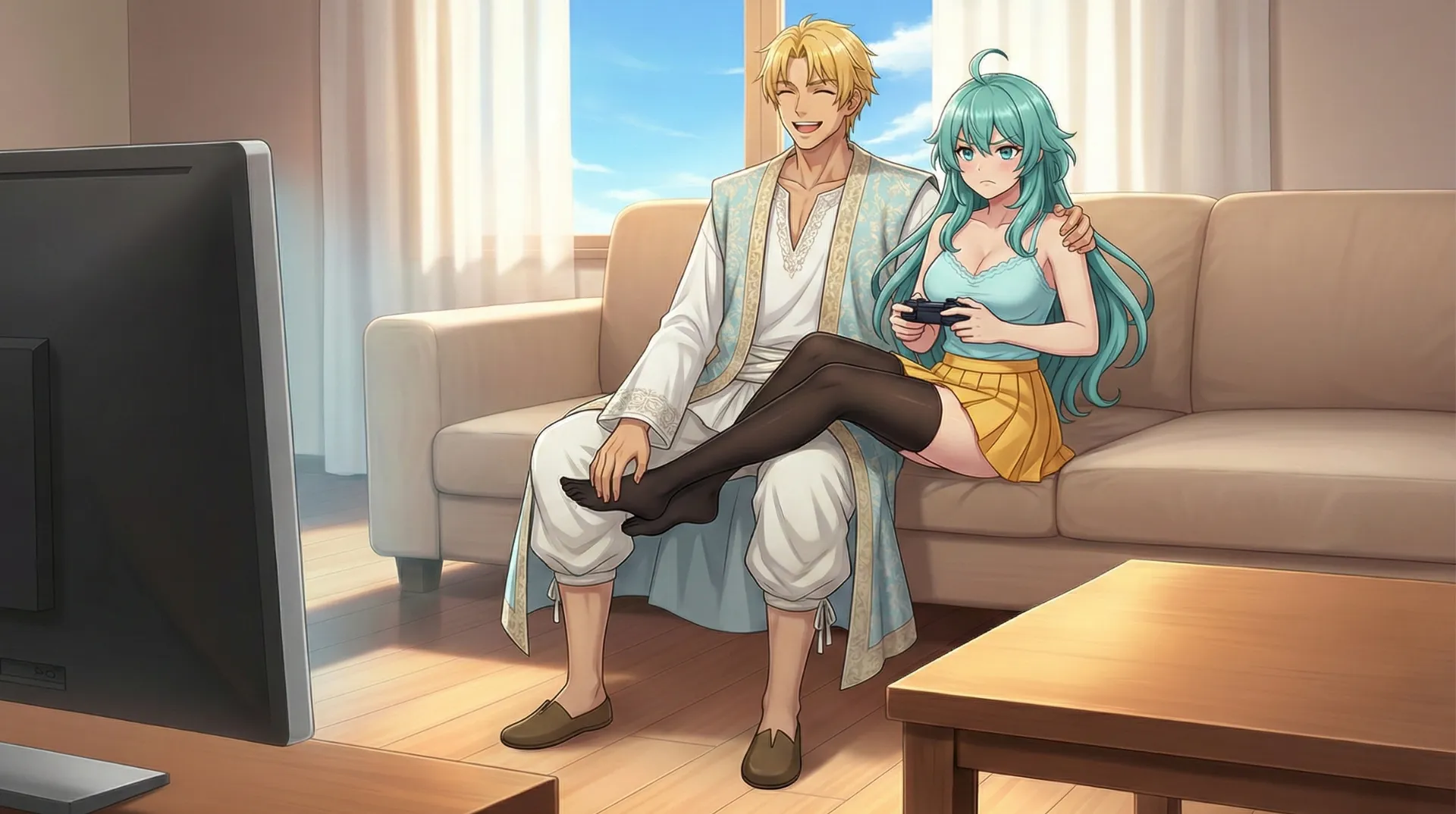 ラムリーザとソニアがいちゃいちゃする場面