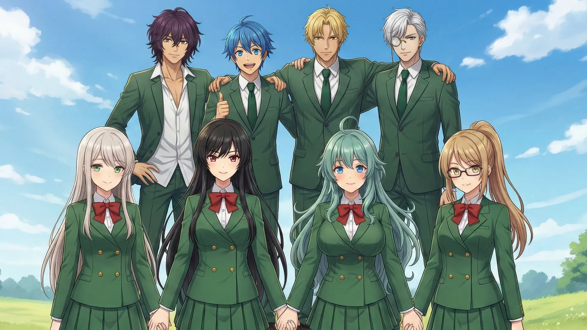 ラムリーザと仲間たちの集合写真